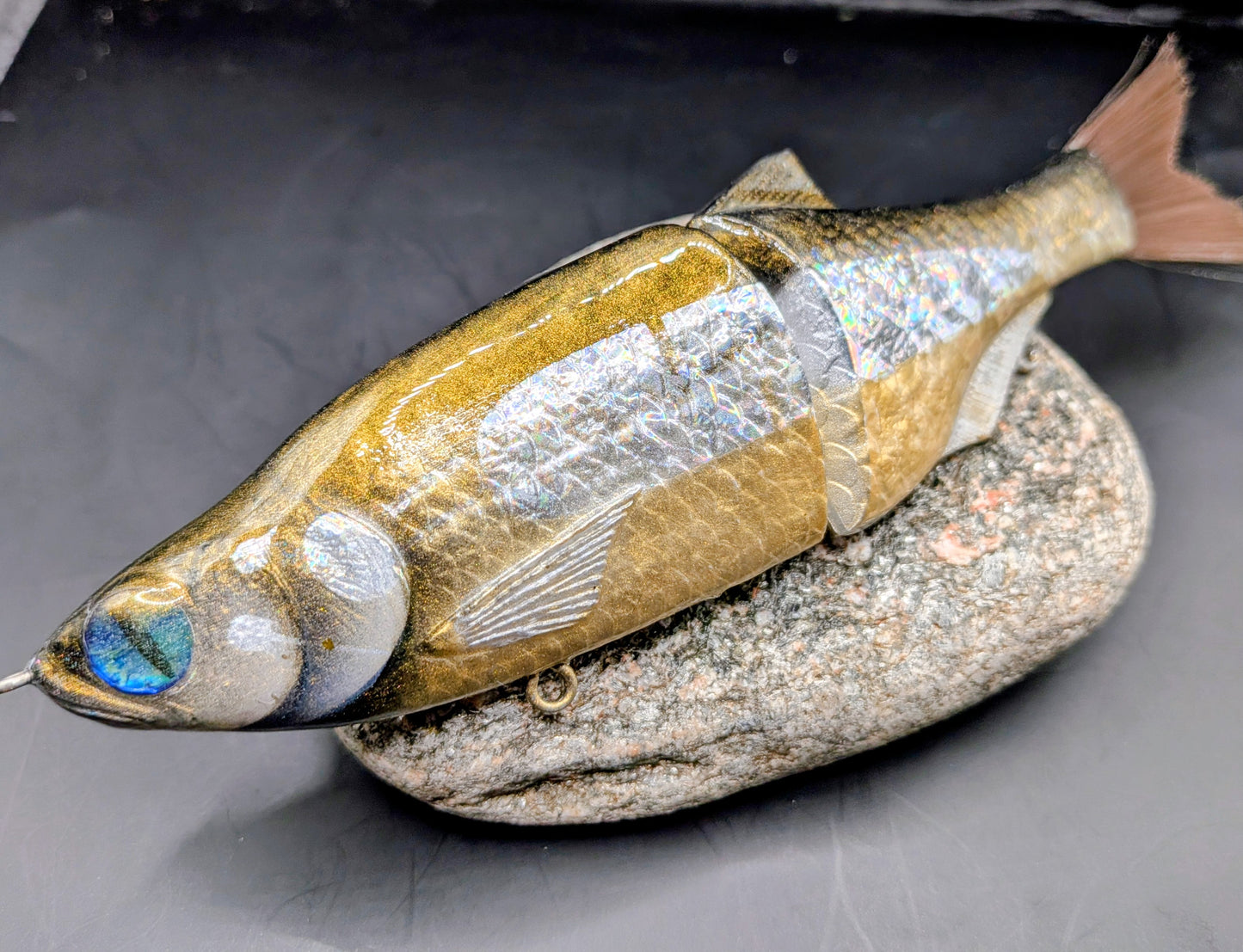 Hand Painted Golden flash glide/swimbait 42g 18cm