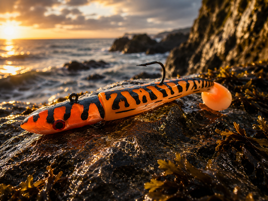 Immitation Sandeels in tiger mackeral