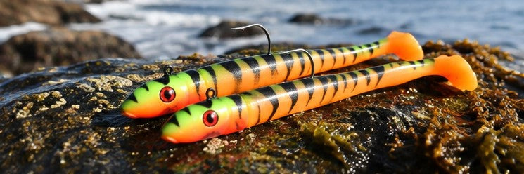 15g Immitation Sandeels in fire tiger